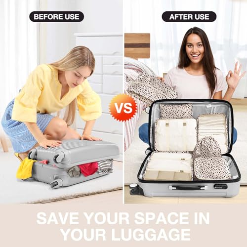 Pink Leopard Aviation Packing Cubes Bundle (8 Pack)