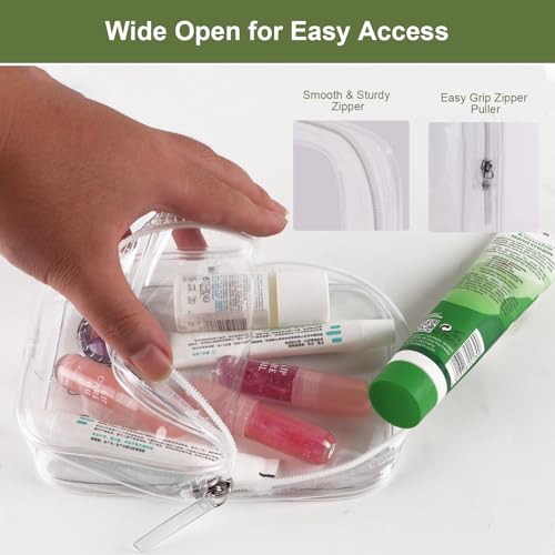 Clear Toiletry Bags Set - TSA Approved Travel Essentials