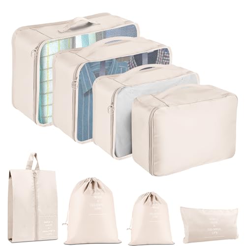 Aviation Travel Organizer Set - Durable Mesh Bags