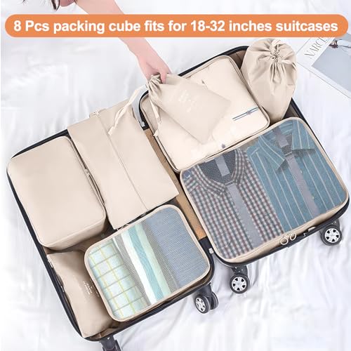 Aviation Travel Organizer Set - Durable Mesh Bags