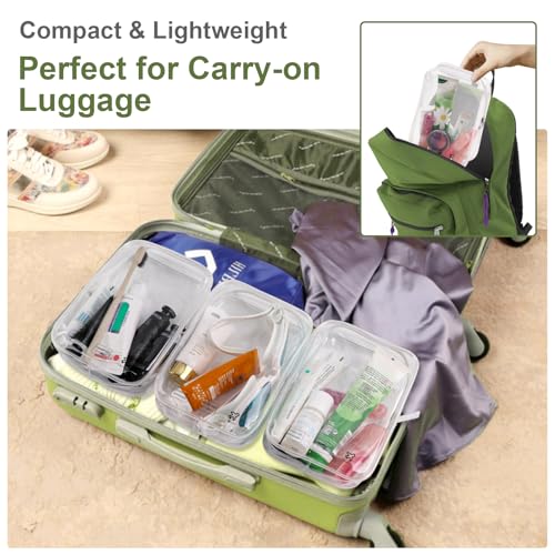 Clear Toiletry Bags Set - TSA Approved Travel Essentials
