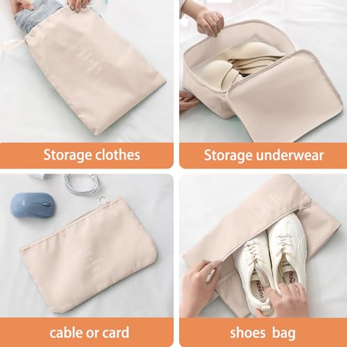 Aviation Travel Organizer Set - Durable Mesh Bags