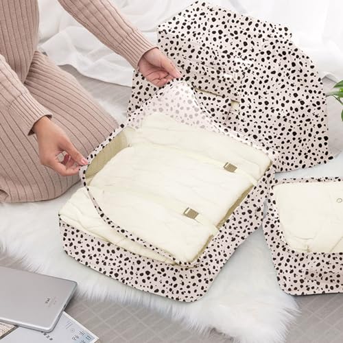 Pink Leopard Aviation Packing Cubes Bundle (8 Pack)