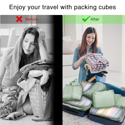 Aviation Packing Cubes Set Lightweight Luggage Organizer