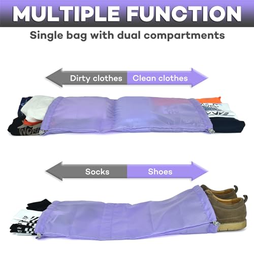 Aviation Family Travel Organizer Packing Cubes Purple/Grey