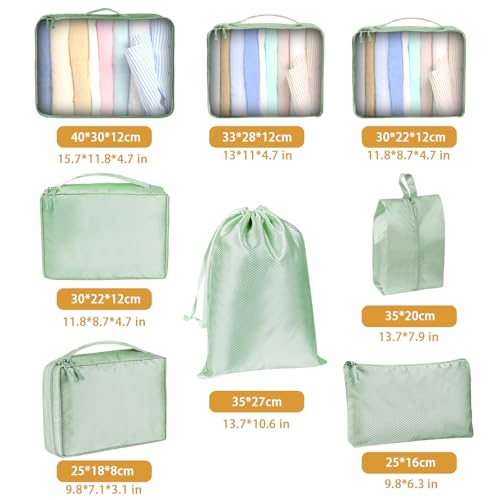 Aviation Packing Cubes Set Lightweight Luggage Organizer