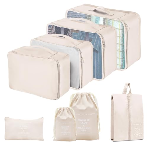 Aviation Travel Organizer Set - Durable Mesh Bags