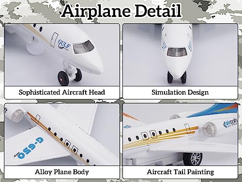 G650 Die-Cast Metal Aircraft Toy with Display Rack