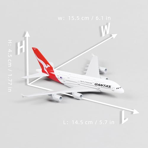 QIYUMOKE Airbus A380 Qantas Airways 1/400 Diecast Metal Airplane
