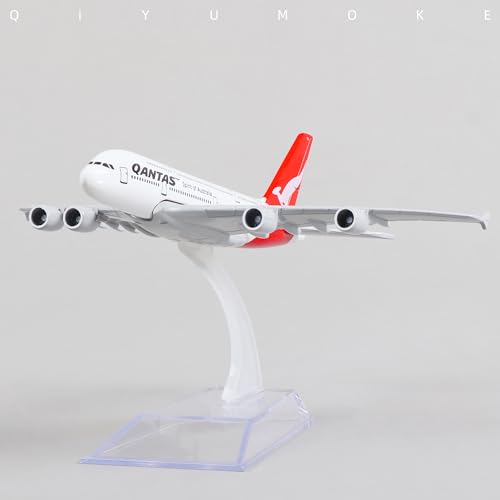 QIYUMOKE Airbus A380 Qantas Airways 1/400 Diecast Metal Airplane
