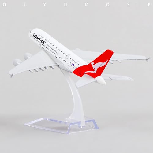 QIYUMOKE Airbus A380 Qantas Airways 1/400 Diecast Metal Airplane