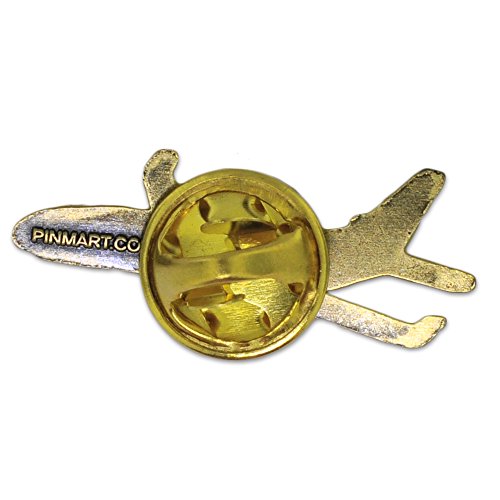 Antique Bronze Airliner Airplane Pilot Lapel Pin