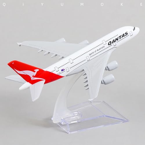 QIYUMOKE Airbus A380 Qantas Airways 1/400 Diecast Metal Airplane