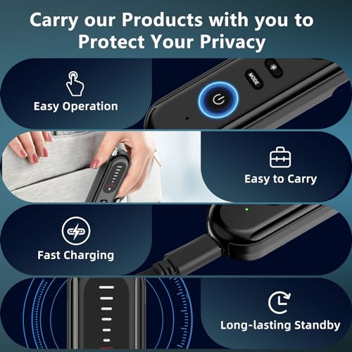 Portable Hidden Camera and GPS Tracker Detector for Travel