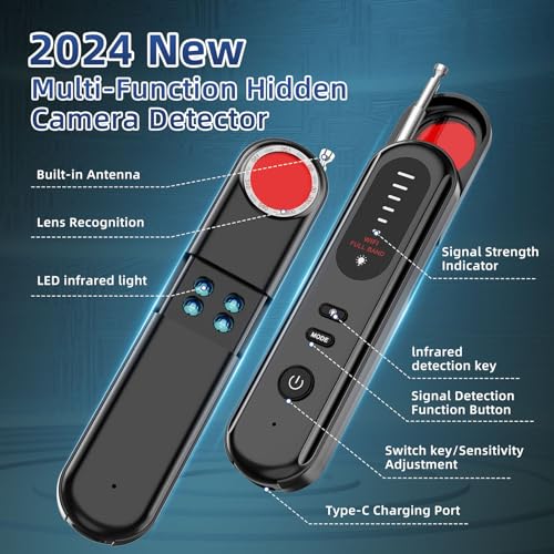 Portable Hidden Camera and GPS Tracker Detector for Travel