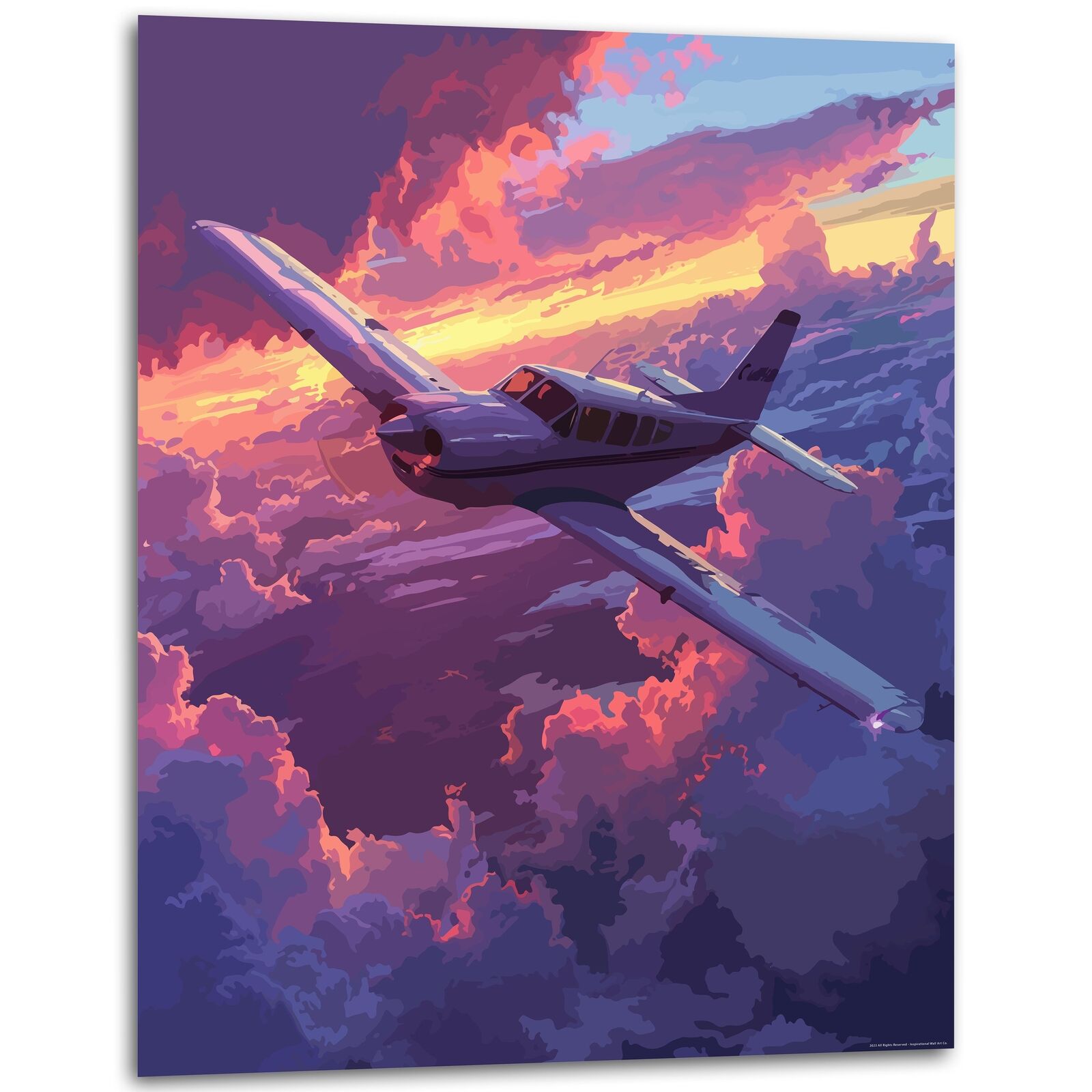 Aviation Pilot Prints: Cessna Boeing Wall Decor 11x14