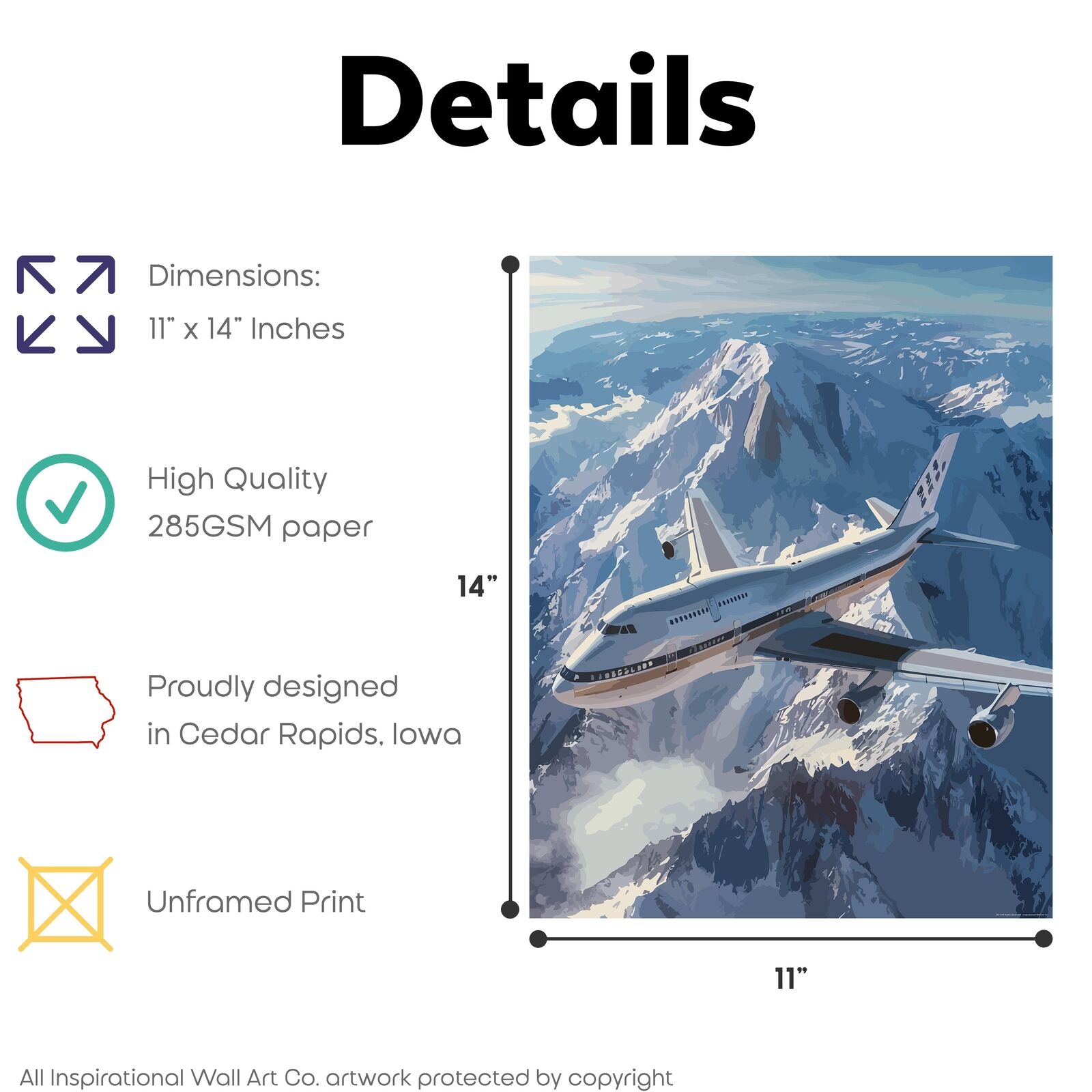 Airplane Poster Set - Cessna, Boeing, Aviation Pilot