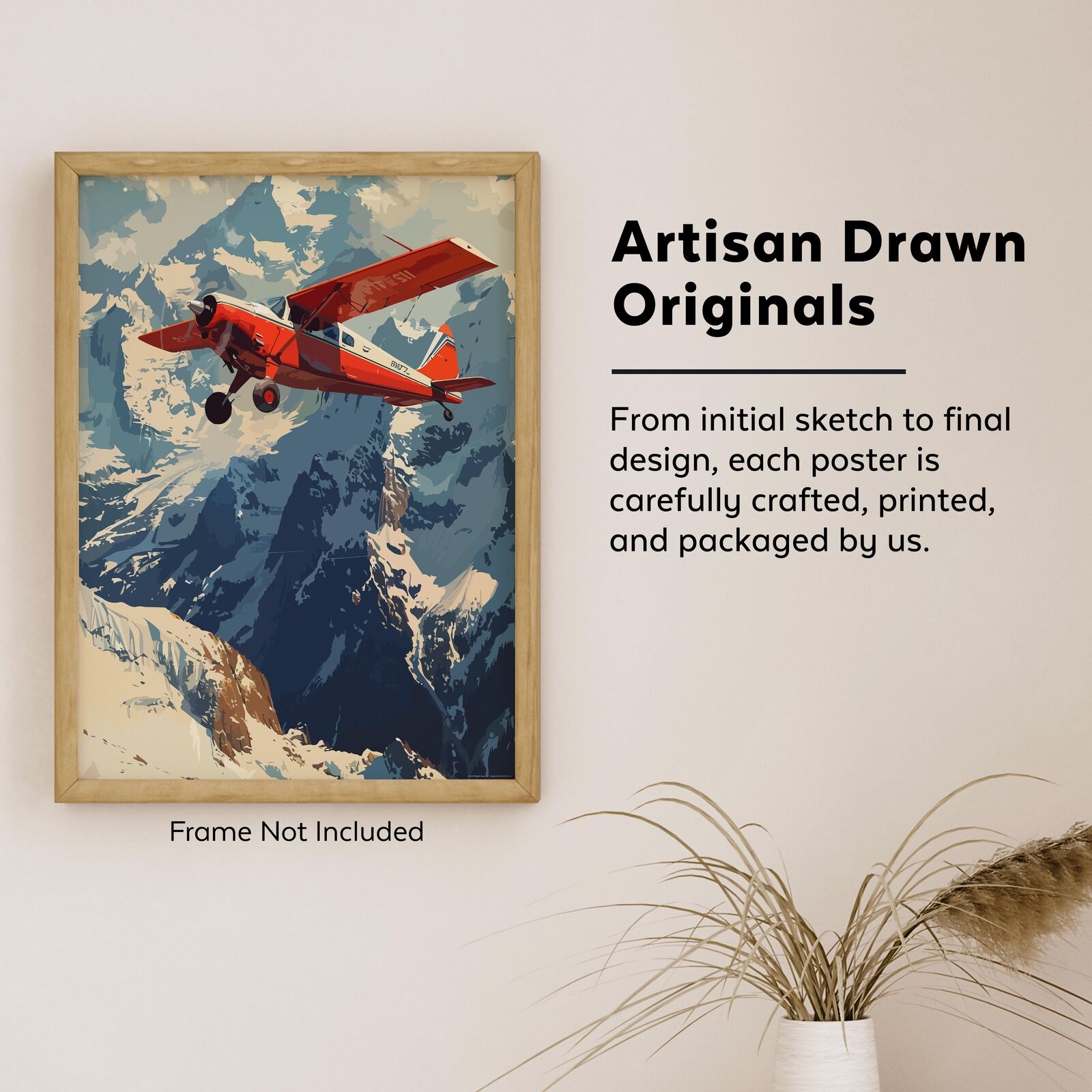 Airplane Poster Set for Aviation Enthusiasts - 11x14