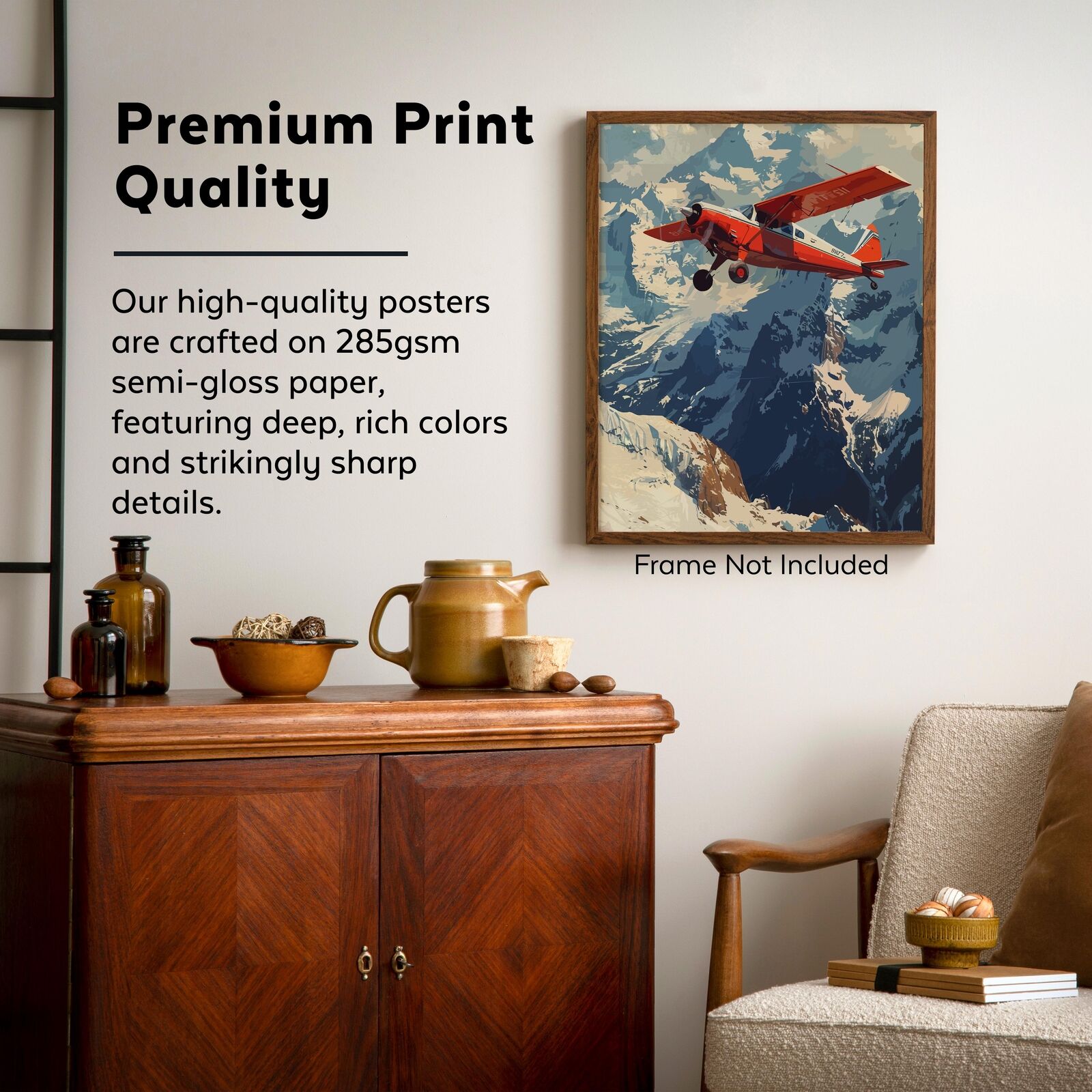 Airplane Poster Set for Aviation Enthusiasts - 11x14