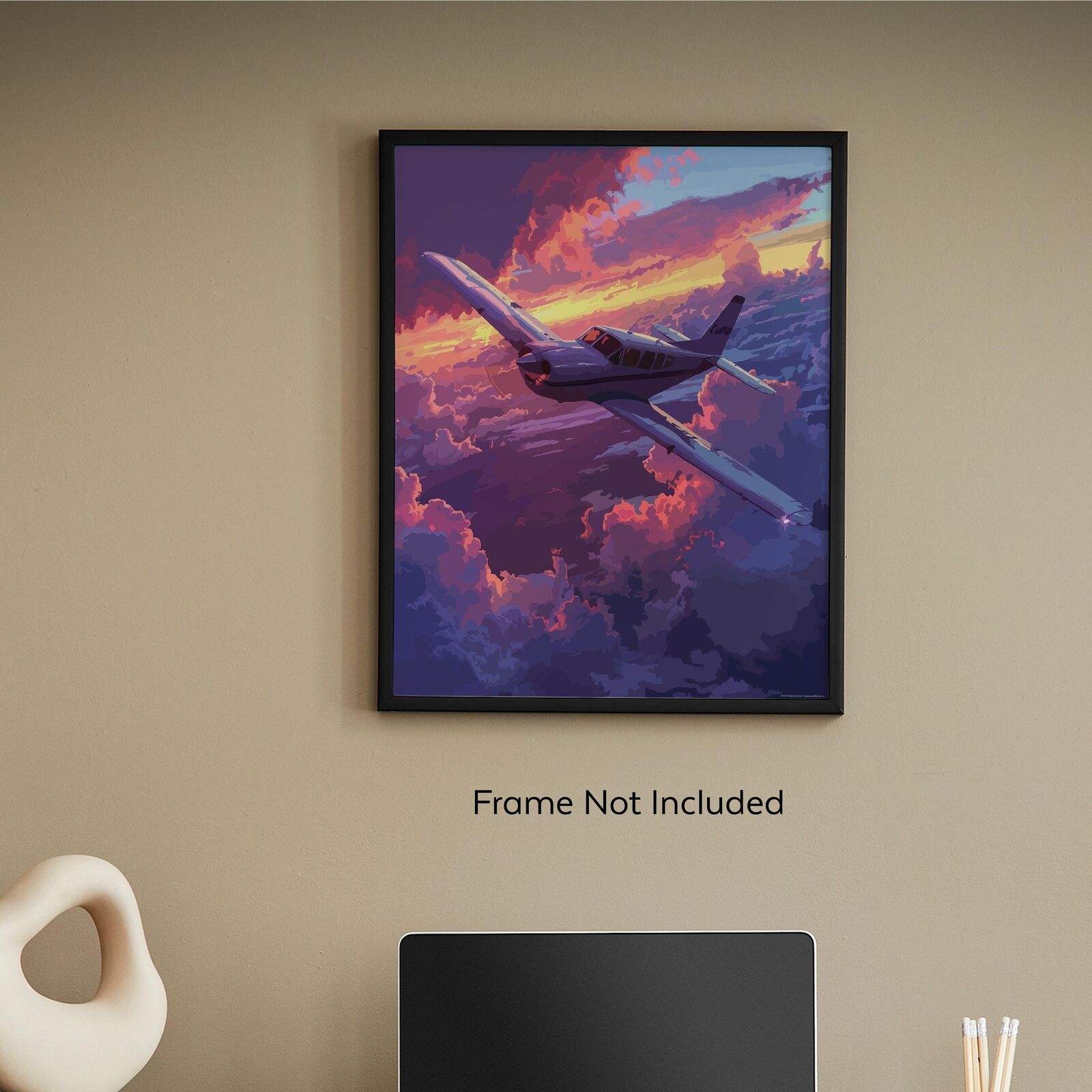 Aviation Pilot Prints: Cessna Boeing Wall Decor 11x14