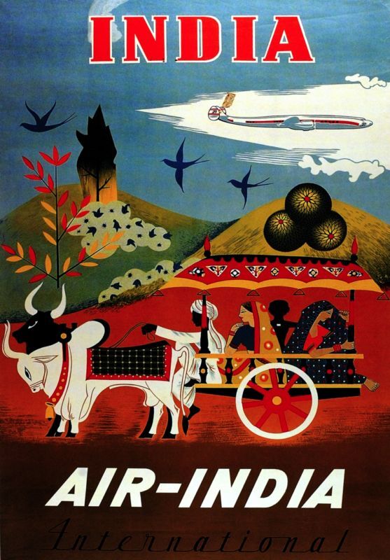 Aviation Travel Poster for Home Decor Walls