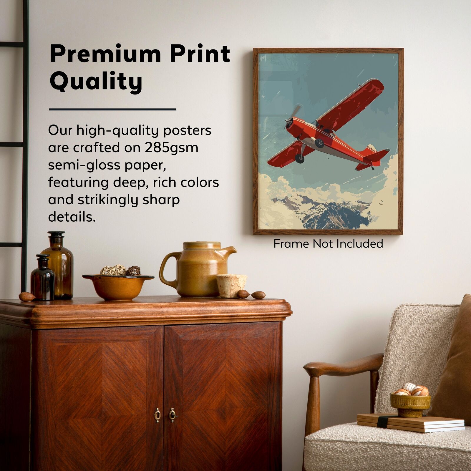 Aviation Pilot Prints: Cessna Boeing Wall Art, 11x14