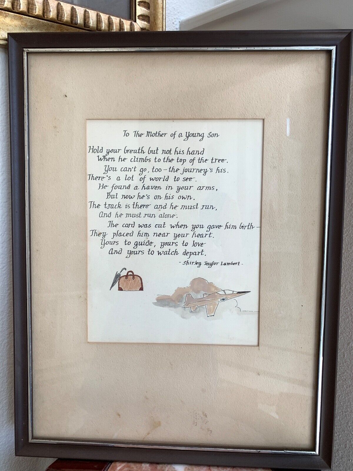 Aviation Mother of Pilot Son - Framed Wall Art