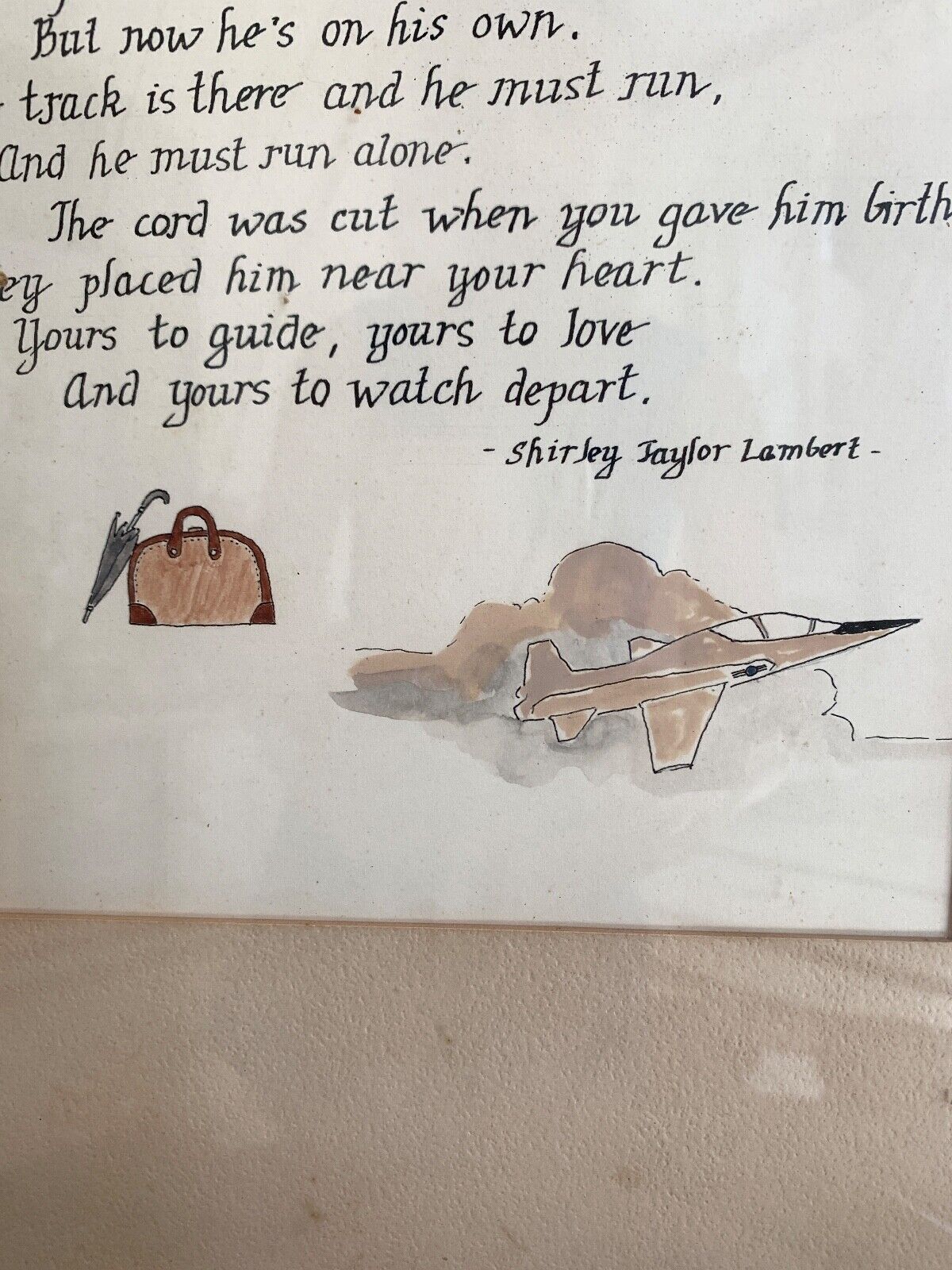 Aviation Mother of Pilot Son - Framed Wall Art