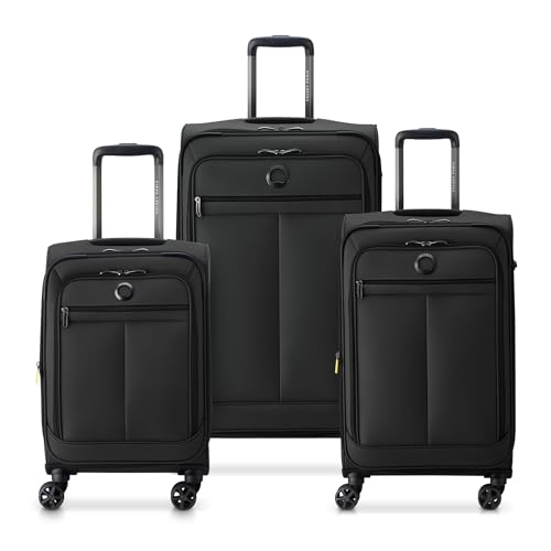 DELSEY Paris Sky Lite Luggage 3-Piece Set in Black