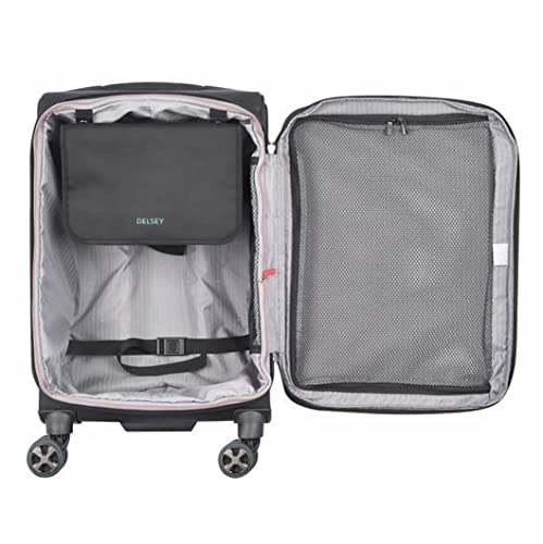 DELSY Paris Softside Expandable Luggage Set, Black