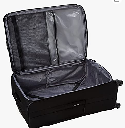 DELSY Paris Softside Expandable Luggage Set, Black