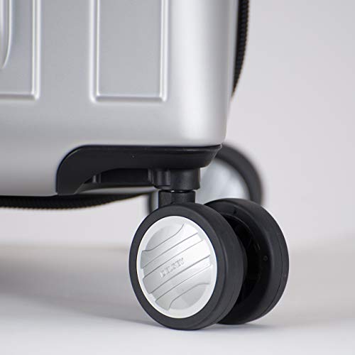 DELSEY Paris Titanium Hardside Checked Luggage, Silver 25