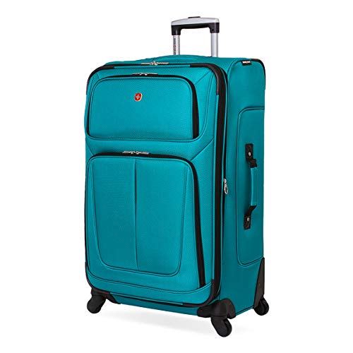SwissGear Teal Checked-Large 29-Inch Roller Luggage