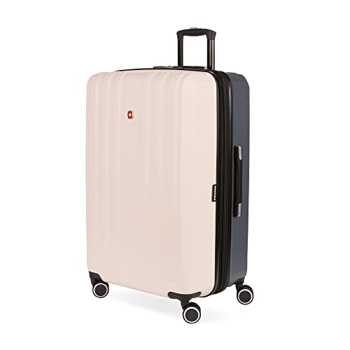SwissGear 8028 Hardside Spinner Luggage, Pink/Dark Grey