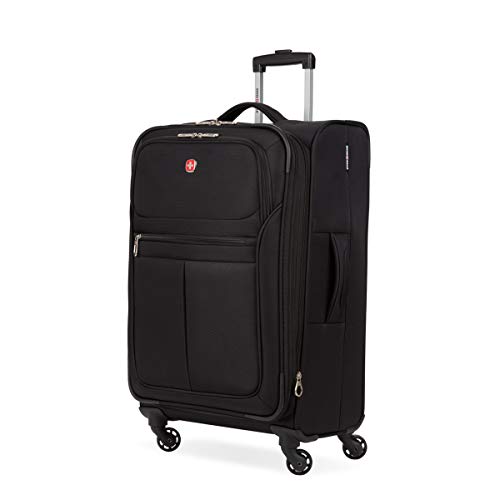 SwissGear Softside Luggage with Spinner Wheels - Black