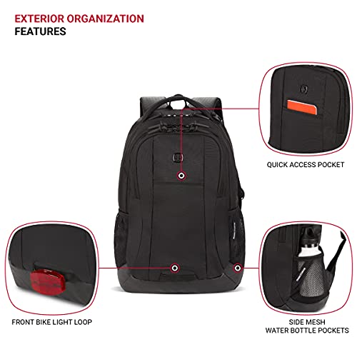 SwissGear Cecil 5505 Black Hex Aviation Backpack