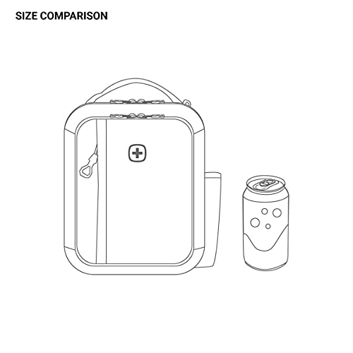 SwissGear Insulated Black/Red Aviator Cooler Bag, One Size