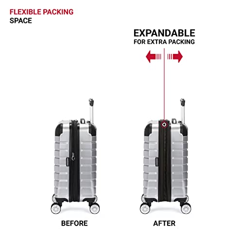 SwissGear 7782 Silver Hardside Spinner Carry-On Bag