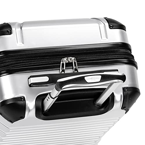 SwissGear 7782 Silver Hardside Spinner Carry-On Bag