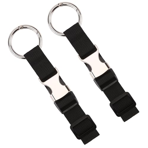 Aviation Carry-on Connector Strap Set, Black (2PCS)