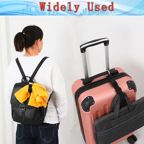 Aviation Carry-on Connector Strap Set, Black (2PCS)