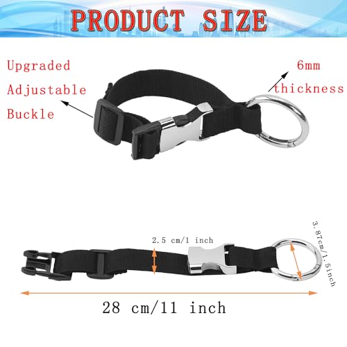 Aviation Carry-on Connector Strap Set, Black (2PCS)