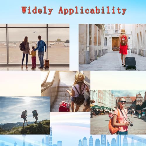 Aviation Carry-on Connector Strap Set, Black (2PCS)