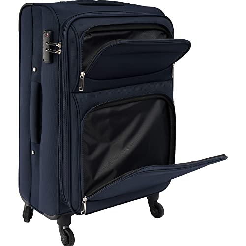 Lightweight Expandable 3-Piece Suitcase Set - Aviation