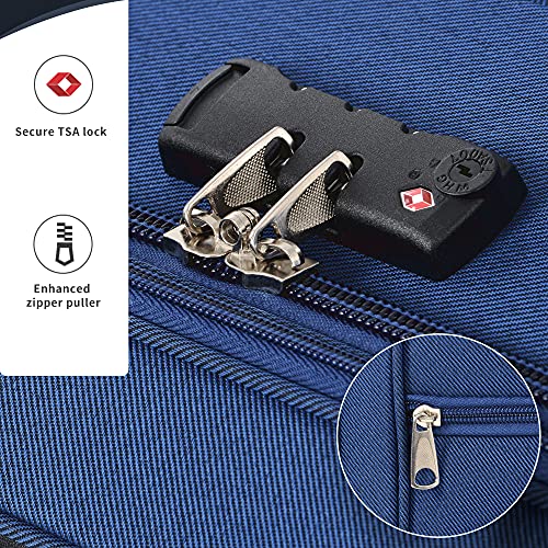 Merax Lightweight 3-Piece Aviation Luggage Set with Spinner