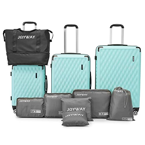 10 Piece Melalenia Luggage Set - Green