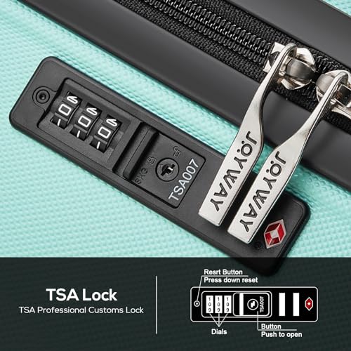 10 Piece Melalenia Luggage Set - Green