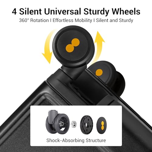 Aluminum Frame Spinner Suitcase - LEVEL8 Zipperless, 20" Black