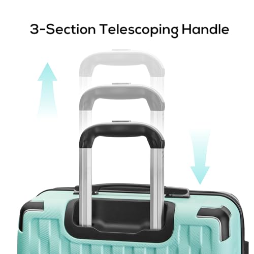 10 Piece Melalenia Luggage Set - Green