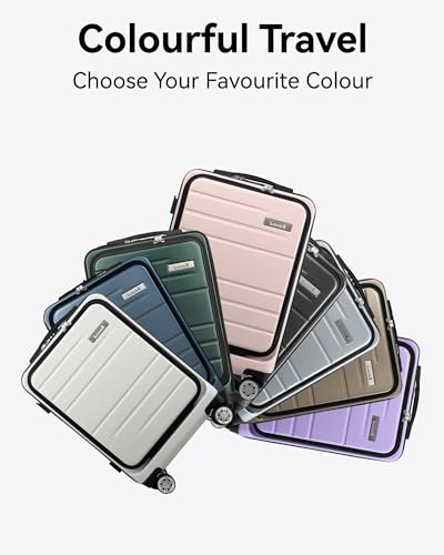 Pink Aviation Carry On Luggage with USB